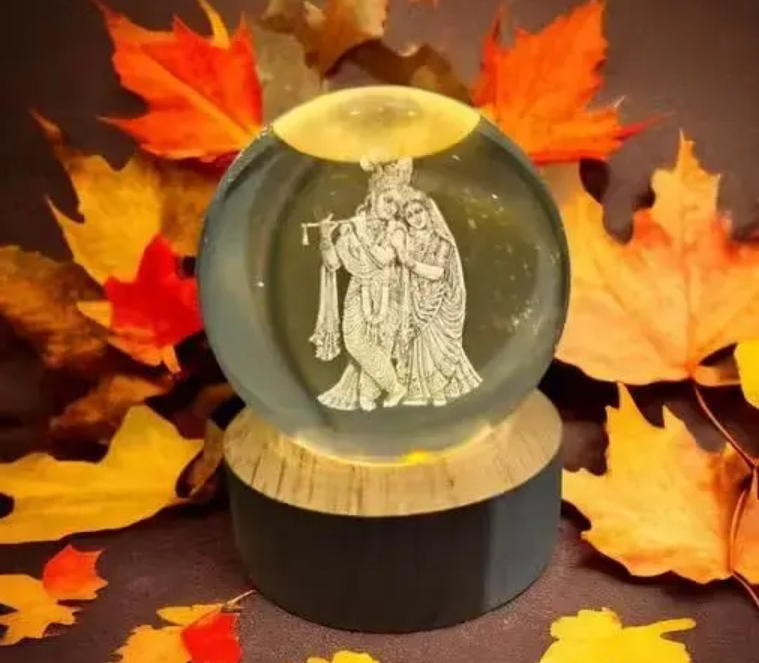Lord krishna crystal ball